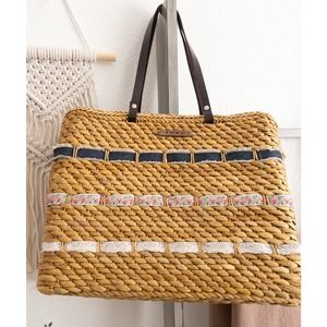 Roxy Straw Tote Bag